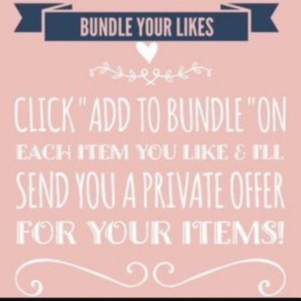 Like an item and I’ll send you an offer!